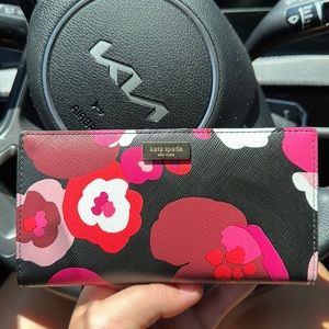 Kate spade slim floral wallet